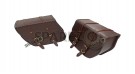 Fit For Royal Enfield Classic 650 Brown Color Bags With Saddle Stay Mounting - SPAREZO
